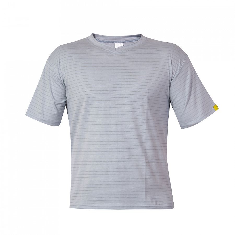Tričko PXT Antistatic wear šedé kr.rukáv "V" 160 g/m2, vel. XXXXL - Obrázek Tričko PXT Antistatic wear šedé kr.rukáv "V" 160 g/m2, vel. XXXXL - Obrázek
